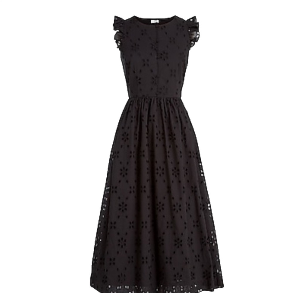 J. Crew eyelet midi dress